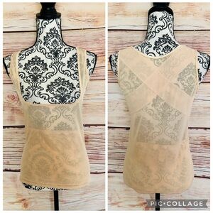 KYMARO Women’s Beige New Body Mesh Shaper Tank Size XL